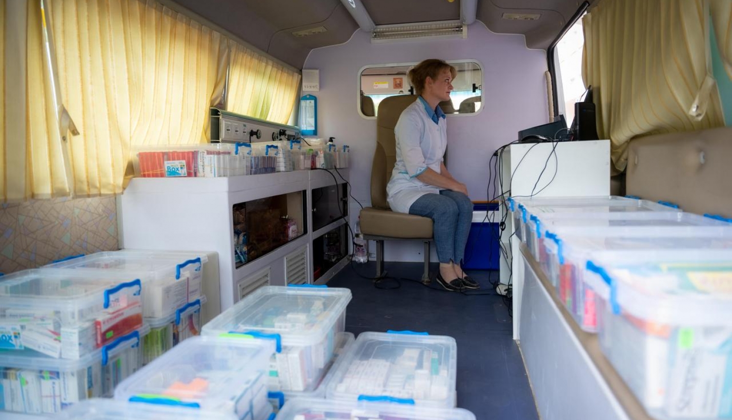 Čerņihivas Reģionālā bērnu slimnīca uztur arī mobilo aptieku 